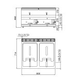 Friteuse gaz 2x10L double bac professionnelle – Image 5