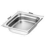 Bac gastronorme GN 1/2 inox H65mm – Image 2