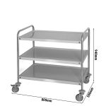 Chariot inox 3 niveaux desserte – Image 5
