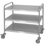 Chariot inox 3 niveaux desserte – Image 4