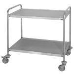 Chariot inox 2 niveaux cuisine – Image 3