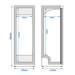 Congélateur armoire 400L inox – Image 12