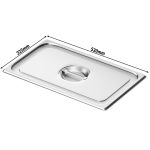 Couvercle inox GN 1/1 bac gastronorme – Image 2