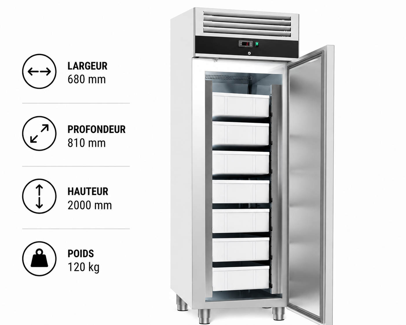 file_0000000013e8722f9b7093c51fd84954 Réfrigérateur à Poisson inox professionnel 600litres