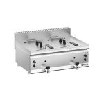 Friteuse Gaz Professionnelle 2 Bacs 2x8L