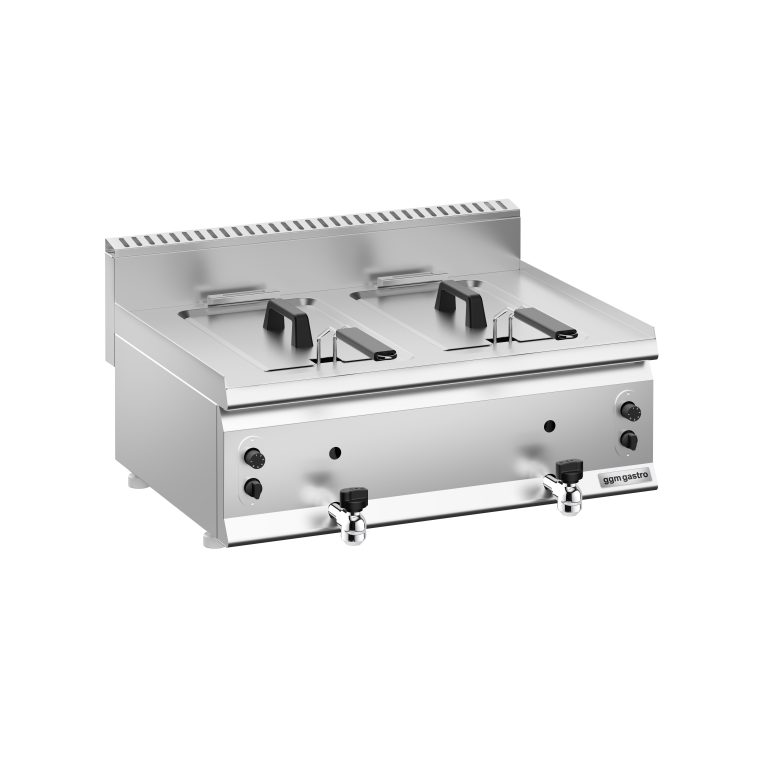 Friteuse Gaz Professionnelle 2 Bacs 2x8L