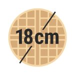 Gaufrier simple rond professionnel – Image 8