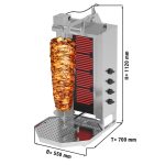 Machine à kebab électrique 4 brûleurs – Image 2