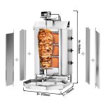 Machine à kebab gaz 3 brûleurs – Image 2
