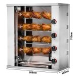 Rôtissoire électrique 12 poulets compacte avec 4 broches - 8,8kW – Image 2