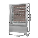 Rôtissoire électrique 36 poulets grande capacité avec 6 broches - 28,8kW – Image 2