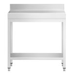 Table inox 60x60cm avec rebord – Image 4