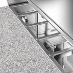 Table réfrigérée 0,9m 2 portes professionnelle - 240L - pour 5x GN 1/6 & Couvercle inox - plan de travail en granit noir – Image 12