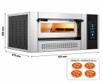 four à pizza gaz 4x35cm professionnel