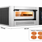 four à pizza gaz 4x35cm professionnel