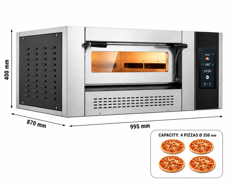 four à pizza gaz 4x35cm professionnel