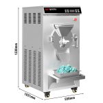 Turbine glace professionnelle 26-30L/h - 2,8kW - Sur pied – Image 2